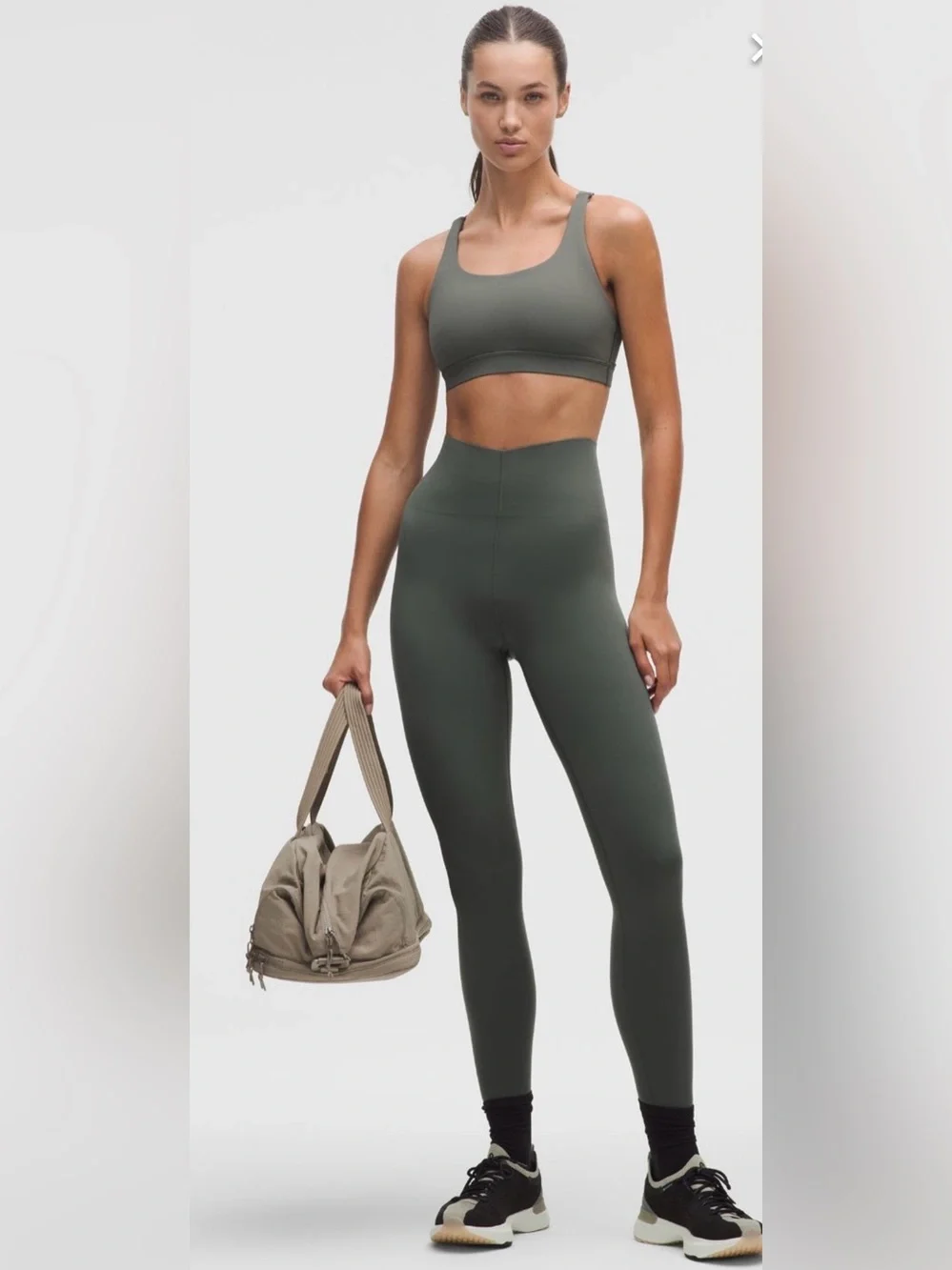Lululemon Glow Up SHR Tight 25” in Palm Deco | Size 4